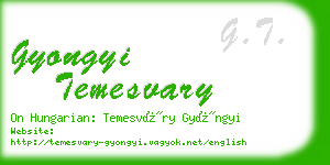 gyongyi temesvary business card